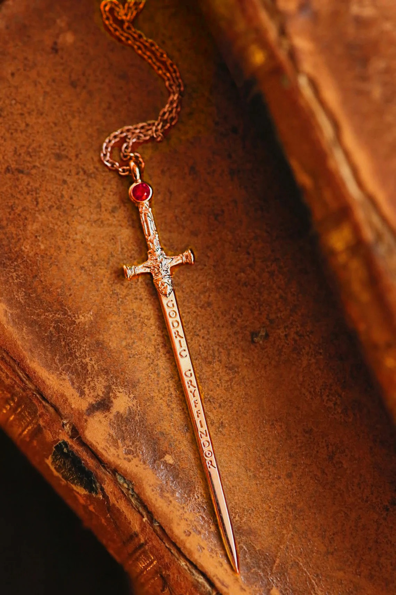 Sword of Gryffindor Ruby Necklace