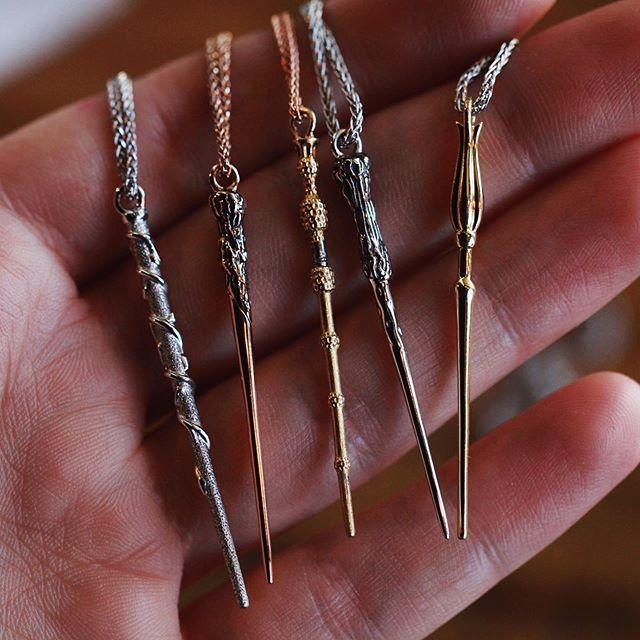 Elder Wand Harry Potter Wand Collection Hermione's Wand Luna's Wand Ron's Wand Deathly Hallows Jewelry